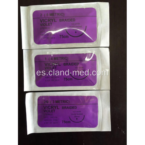 Sujetador sintético absorbible sintético de Vicryl Suture ISO aprobado